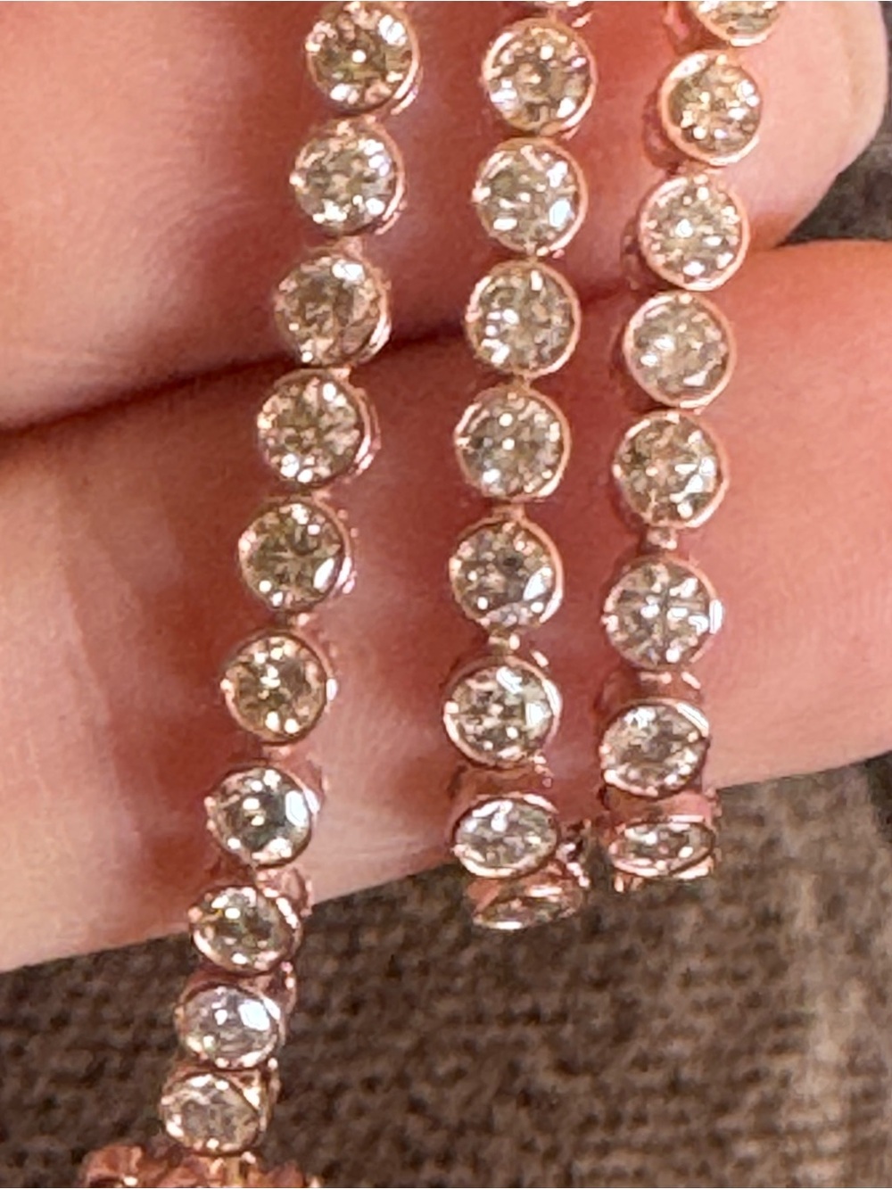 $7500 NEW 4.00 CTW Natural Diamond Tennis Bracelet 14K RG Certified